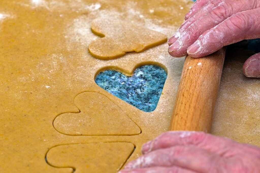 to bake, cut out biscuit, cookie dough, christmas, cookie, rolling pin, boat, hands, senior, occupational therapy, close up, old, pensioners, woman, retirement, heart-shaped, occupational therapy, occupational therapy, occupational therapy, occupational therapy, occupational therapy